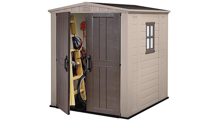 Keter Factor Outdoor Plastic Garden Storage Shed